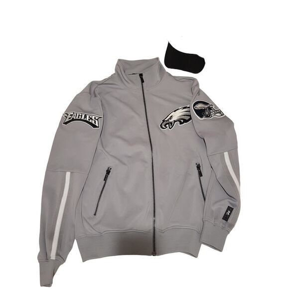 479 Womens Philadelphia Eagles Track Jacket Sz S Mens Superbowl‎ Hat OS Gray - Picture 2 of 15